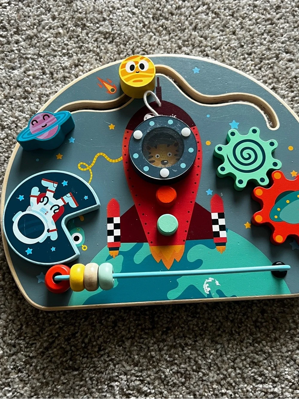 Classic World Wooden Space Busy Board